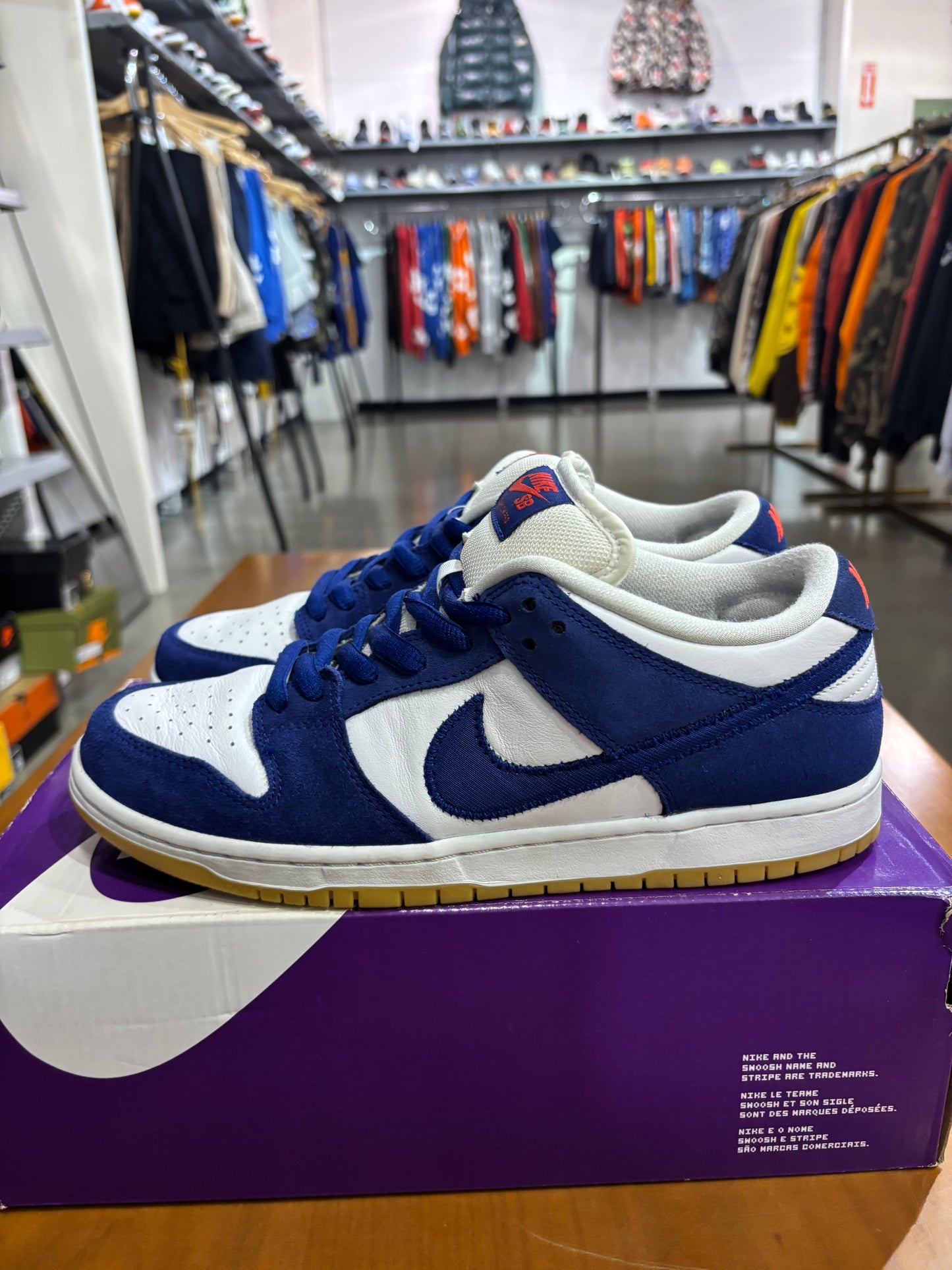 Preowned Nike SB Dunk Low Los Angeles Dodgers