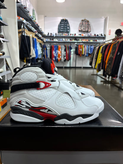 Preowned Air Jordan 8 White True Red