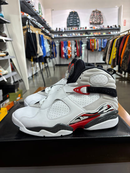 Preowned Air Jordan 8 White True Red