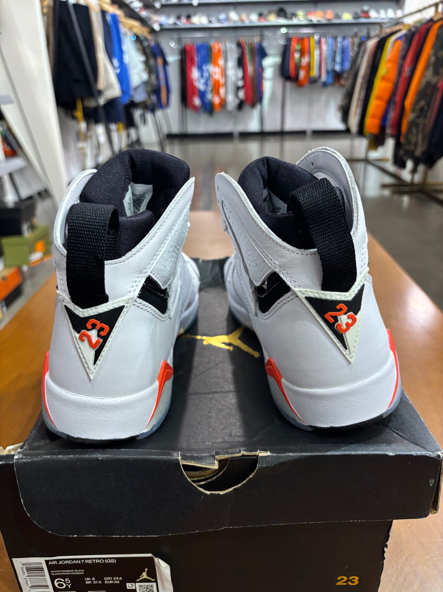 Preowned Air Jordan 7 White Infrared