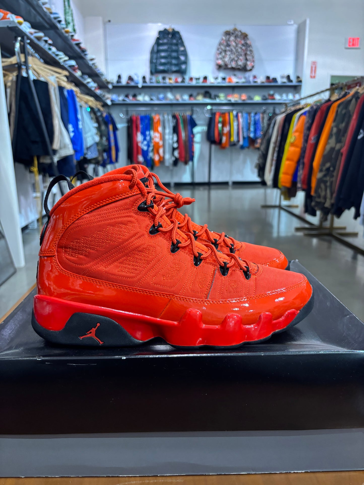 Preowned Air Jordan 9 Chile Red