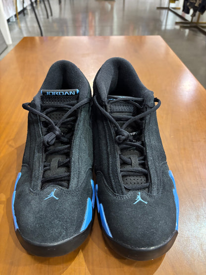 Preowned Air Jordan 14 Black University Blue