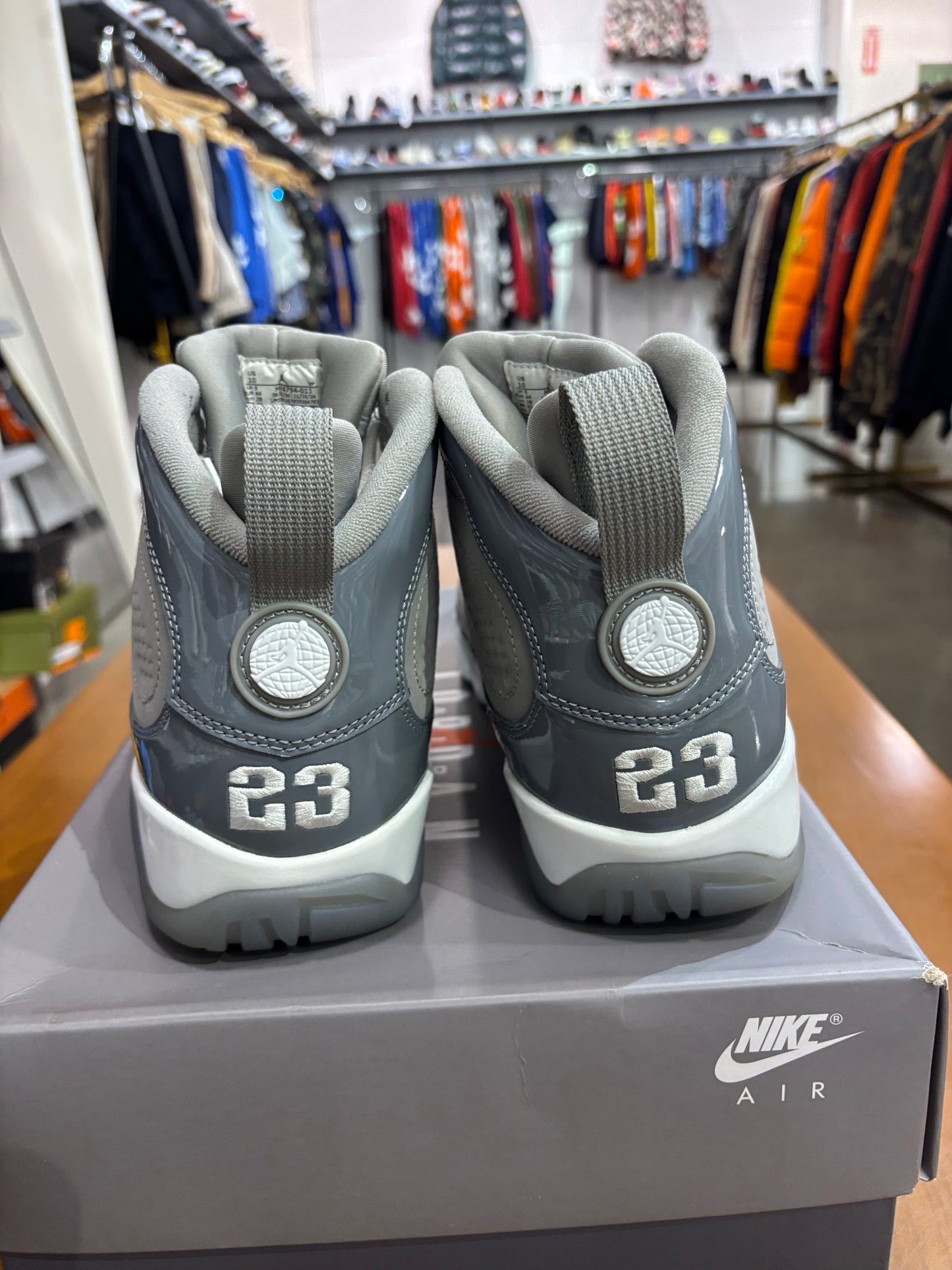 PREOWNED Air Jordan 9 Cool Grey