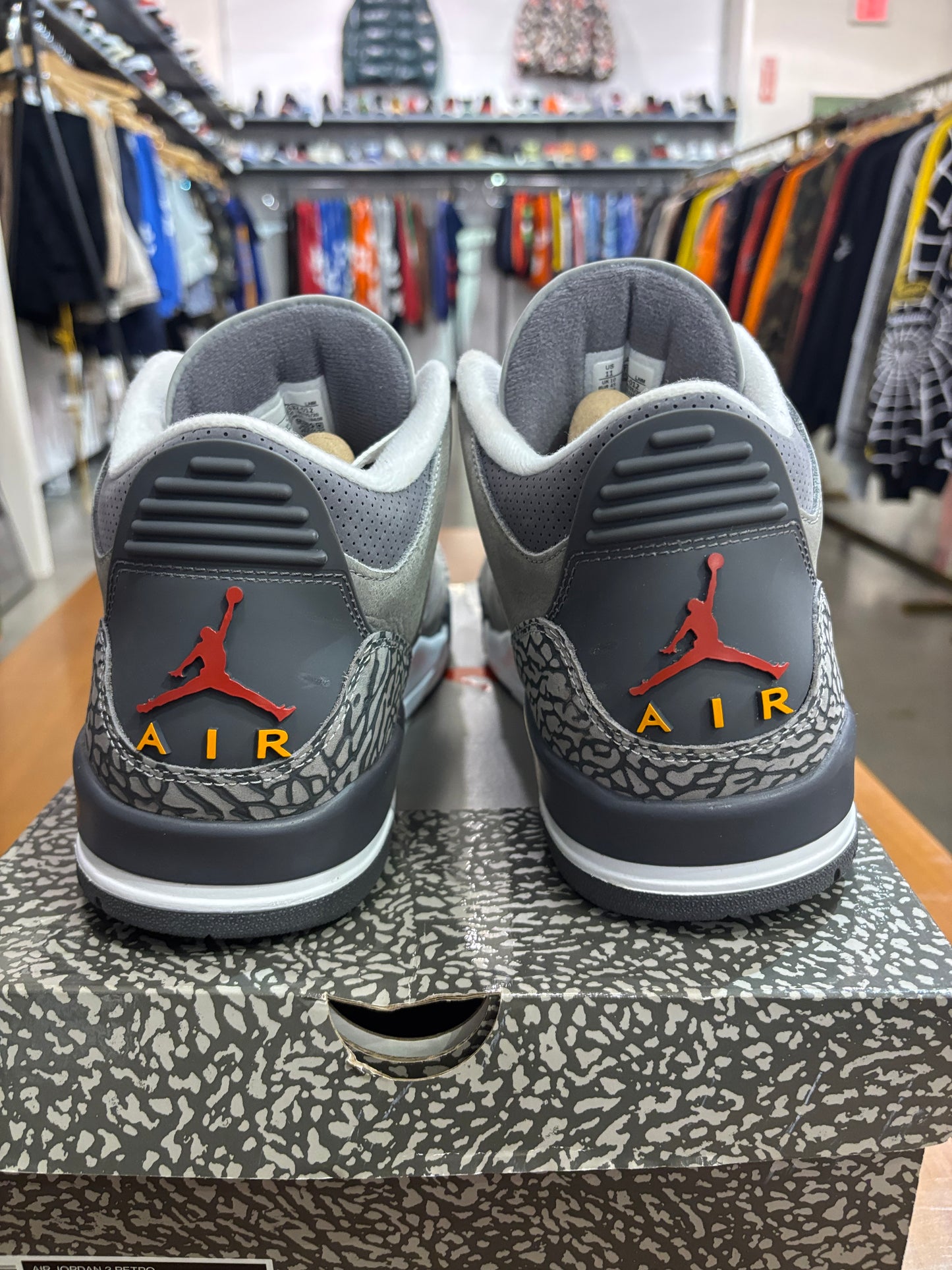 Preowned Air Jordan 3 Cool Grey