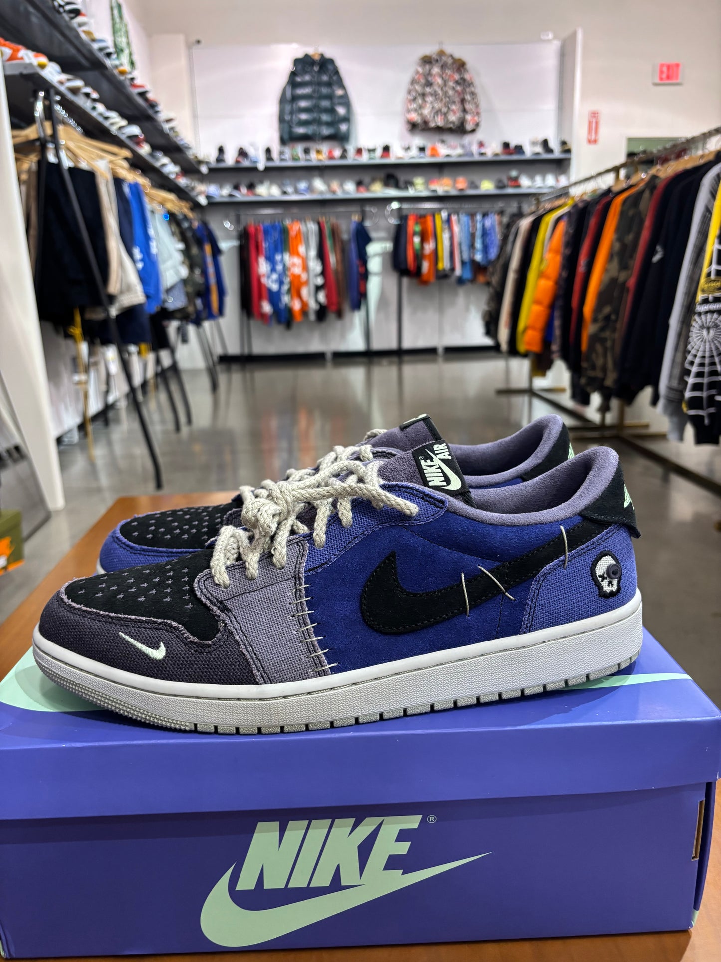 Preowned Air Jordan 1 Low Zion Williamson Voodoo Alternate