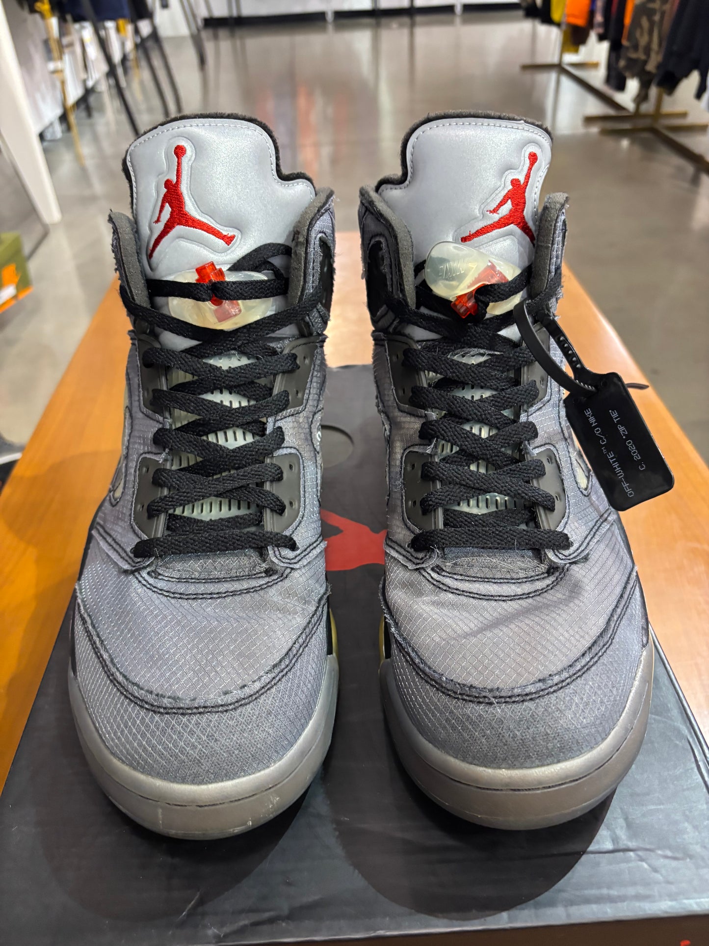 Preowned Air Jordan 5 Off-White Muslin