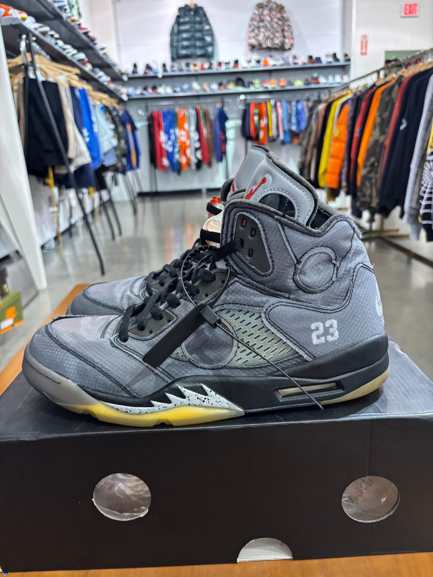 Preowned Air Jordan 5 Off-White Muslin