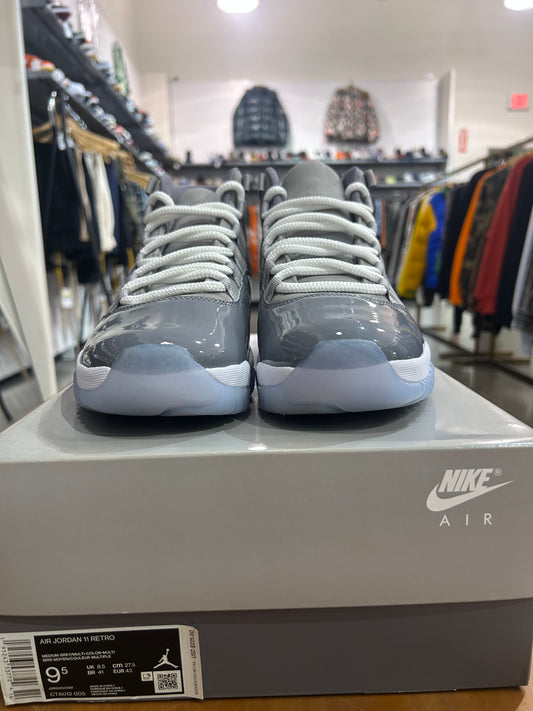 Preowned Air Jordan 11 Cool Grey
