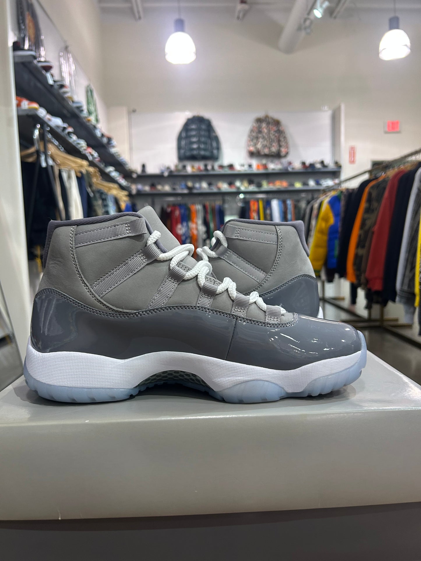 Preowned Air Jordan 11 Cool Grey