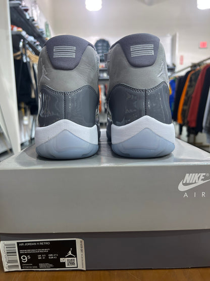 Preowned Air Jordan 11 Cool Grey