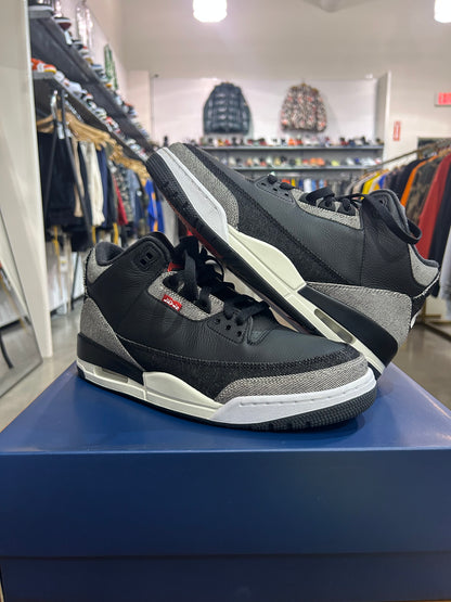 Preowned Air Jordan 3 Levi's Black
