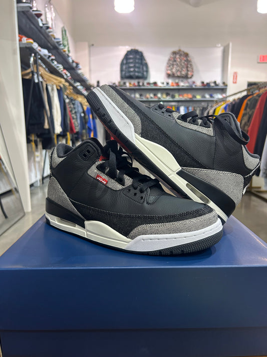 Preowned Air Jordan 3 Levi's Black