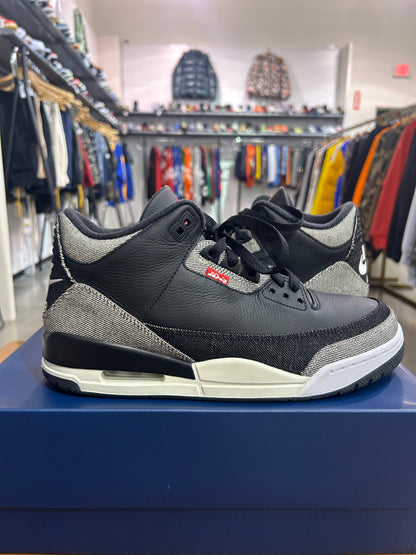 Preowned Air Jordan 3 Levi's Black