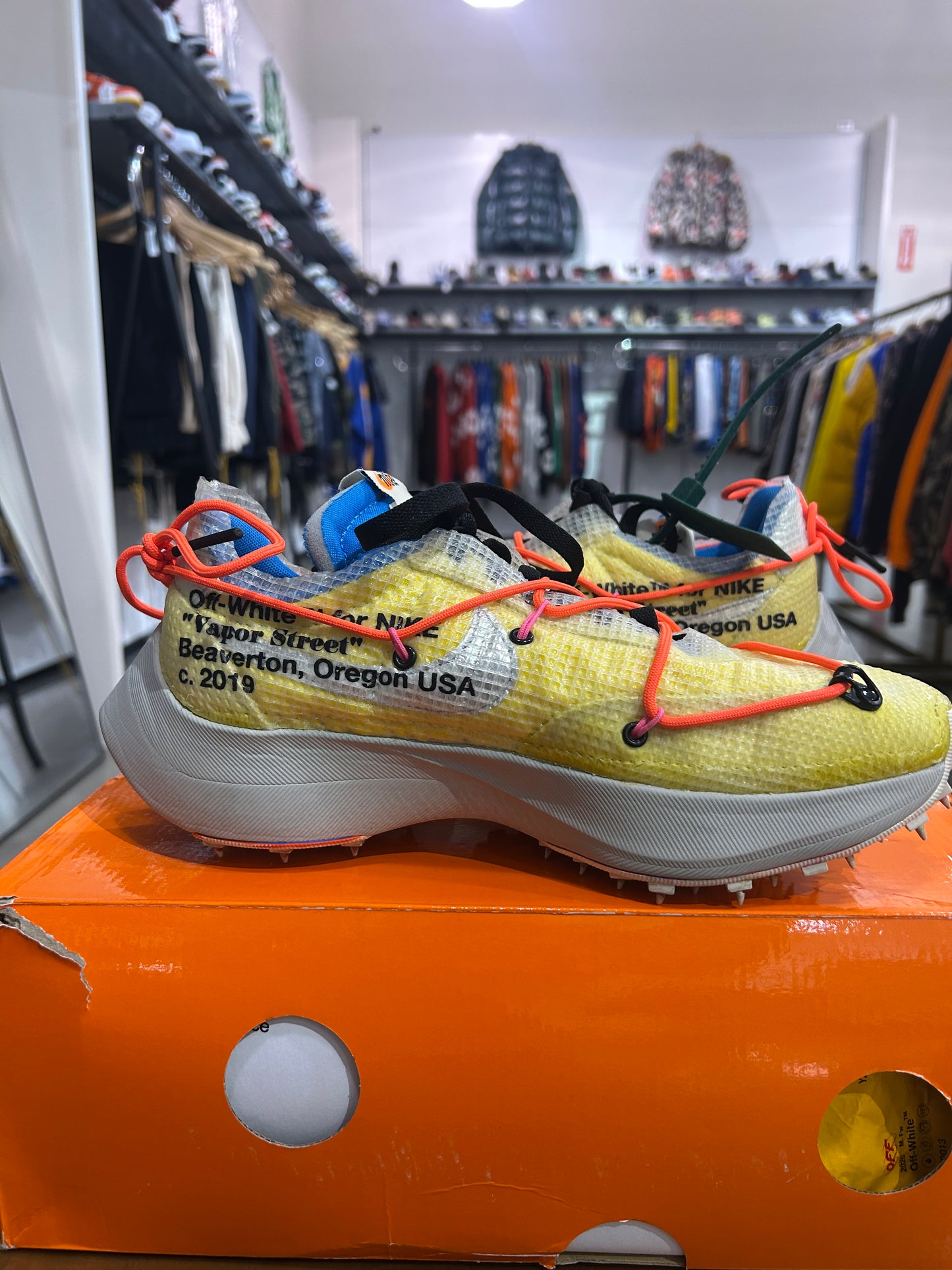 Preowned Nike Vapor Street Off-White Yellow