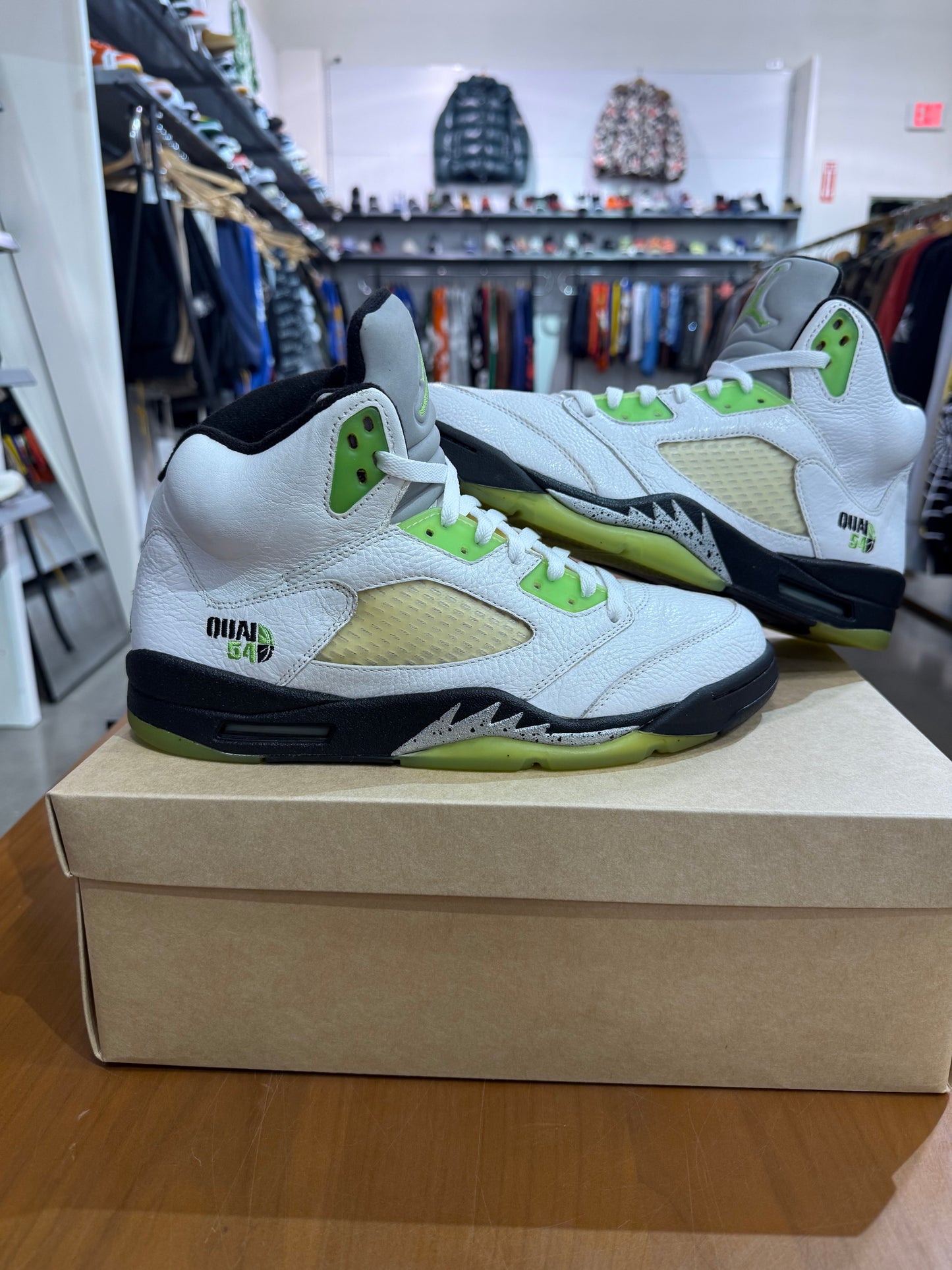 Preowned Air Jordan 5 Quai 54 White
