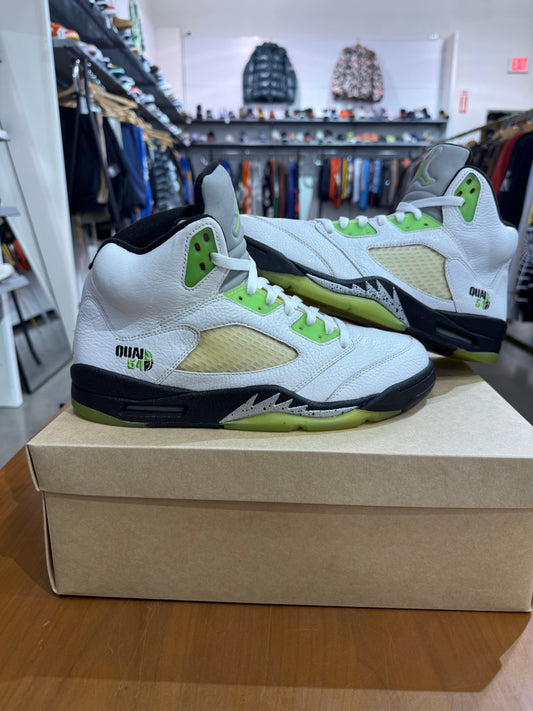 Preowned Air Jordan 5 Quai 54 White