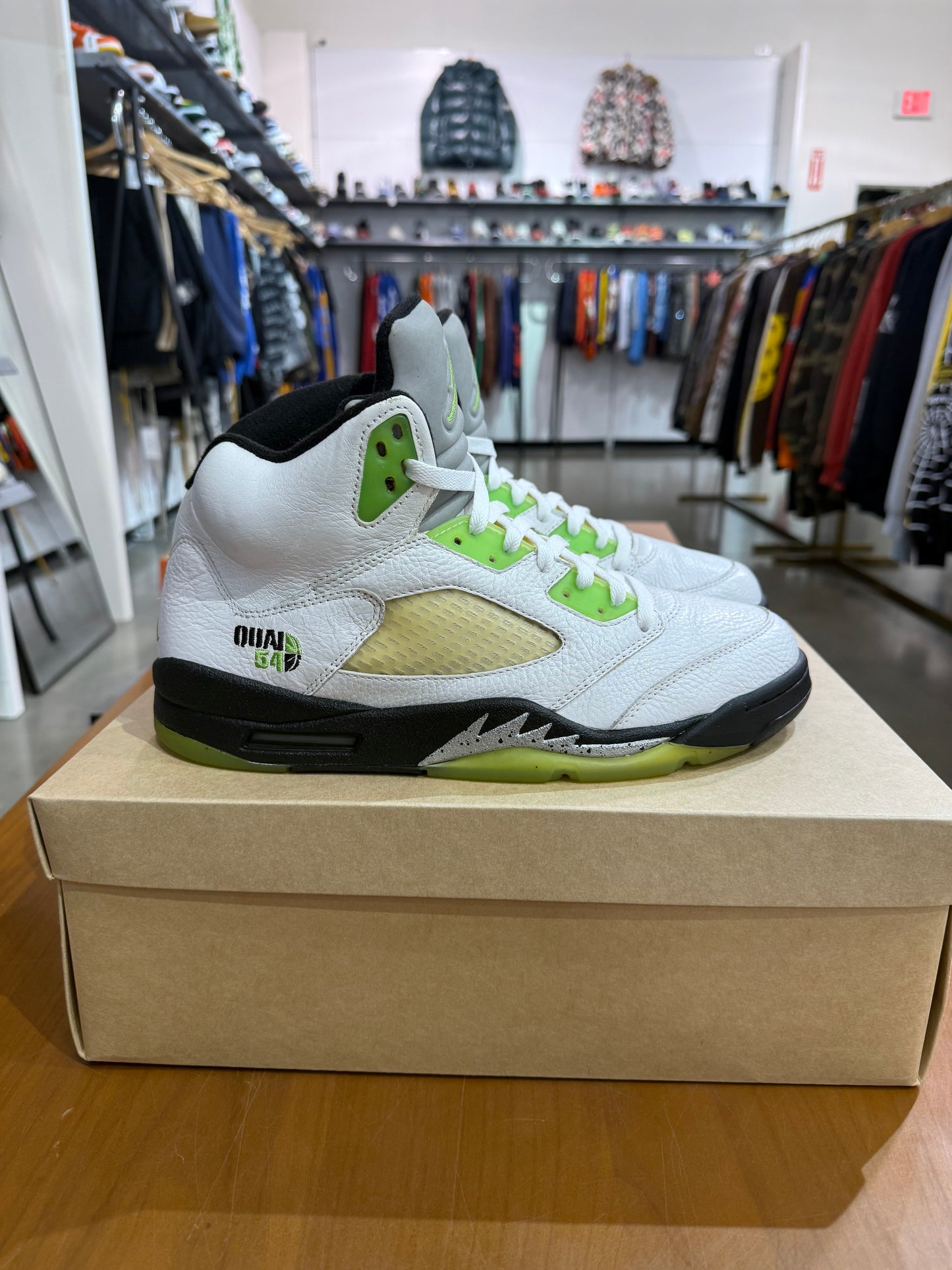 Preowned Air Jordan 5 Quai 54 White