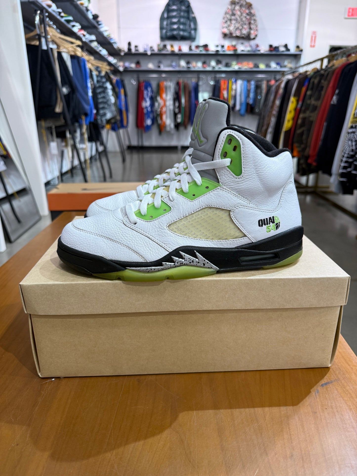 Preowned Air Jordan 5 Quai 54 White