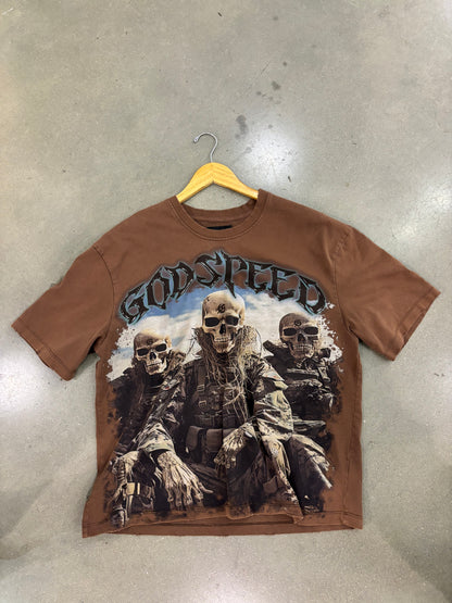 Preowned Godspeed Squadron Tee Brown