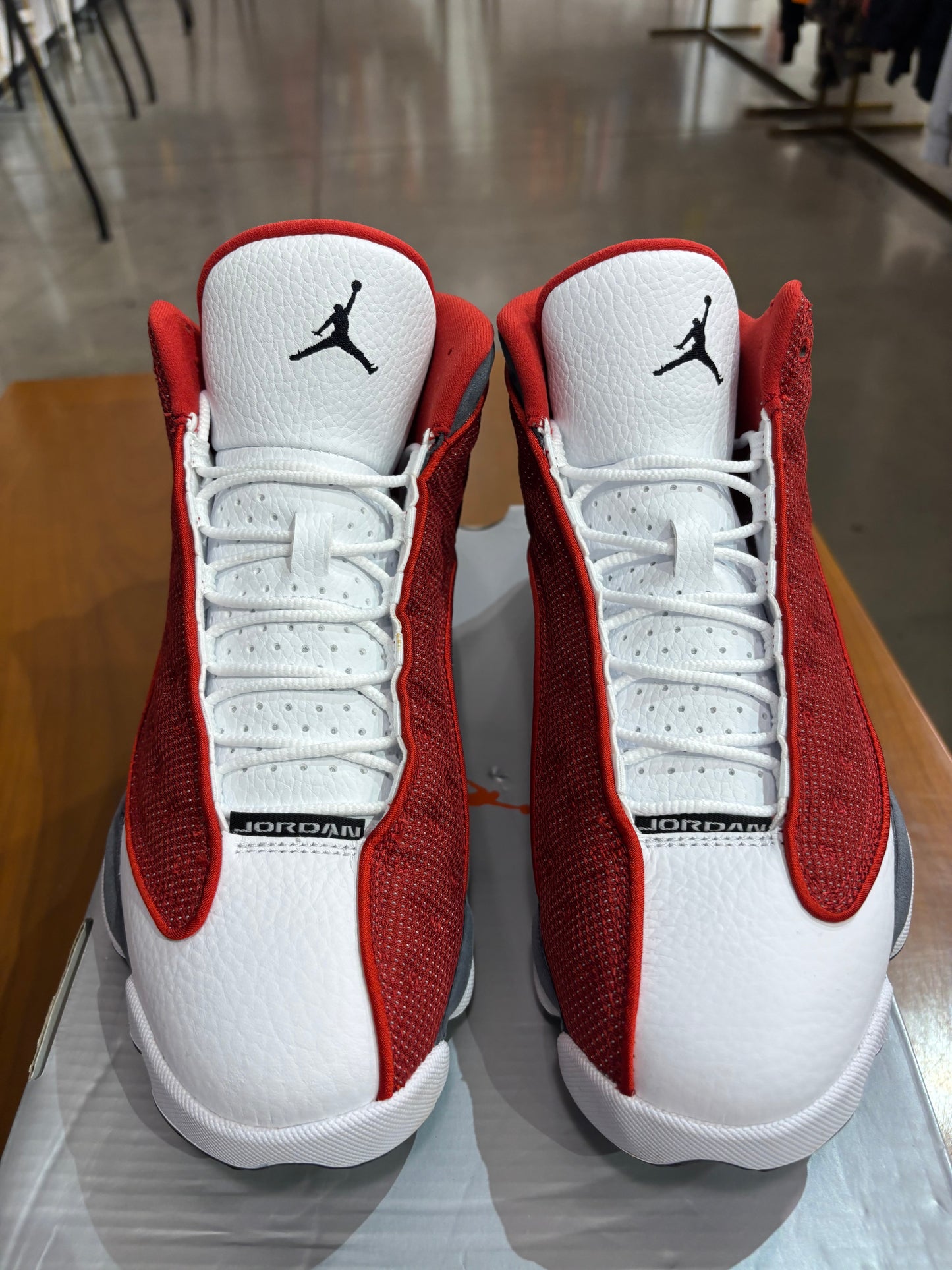 Preowned Air Jordan 13 Gym Red Flint Grey