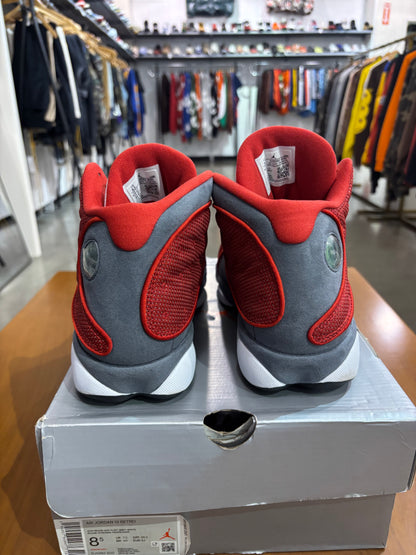 Preowned Air Jordan 13 Gym Red Flint Grey