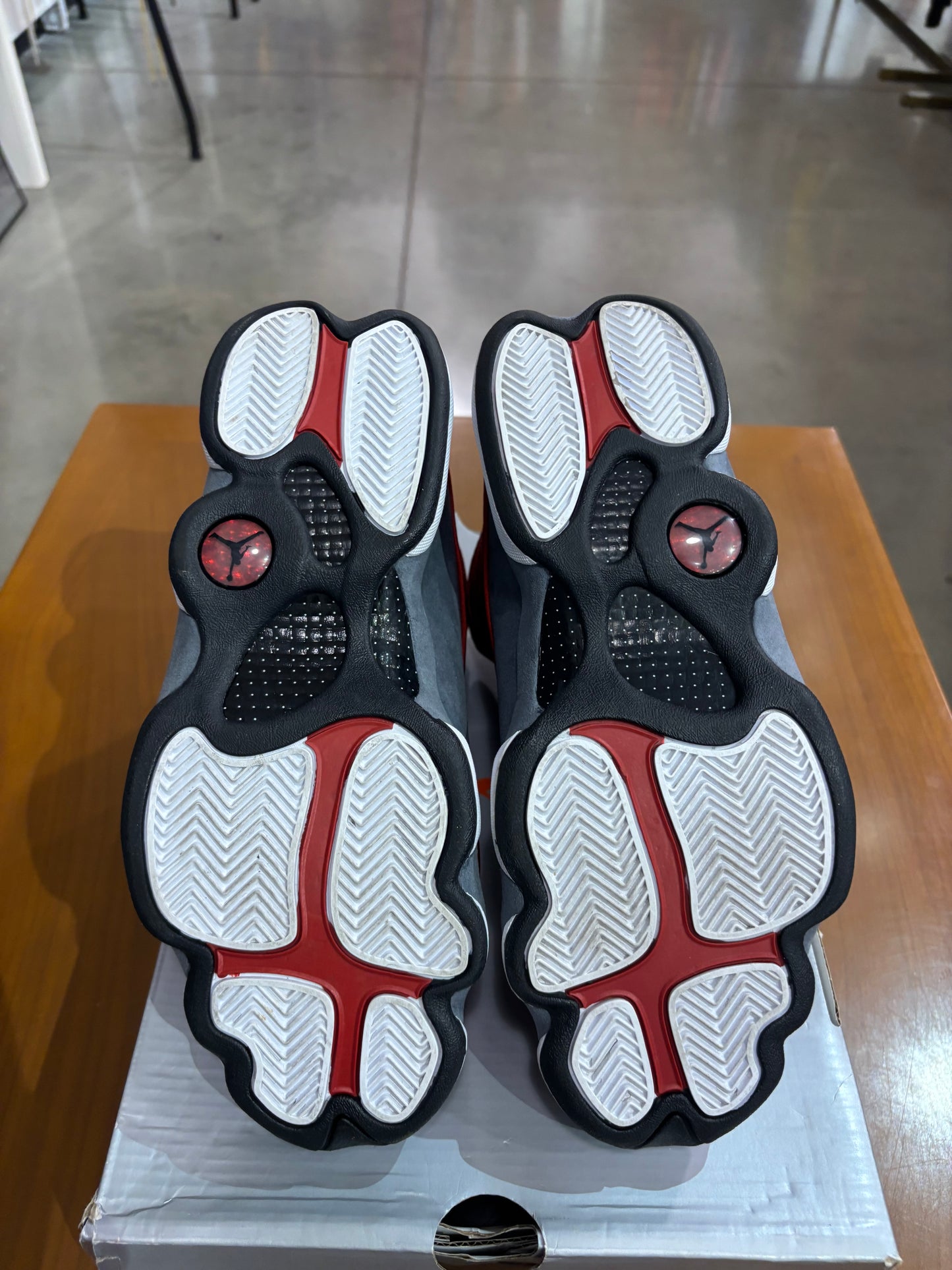 Preowned Air Jordan 13 Gym Red Flint Grey