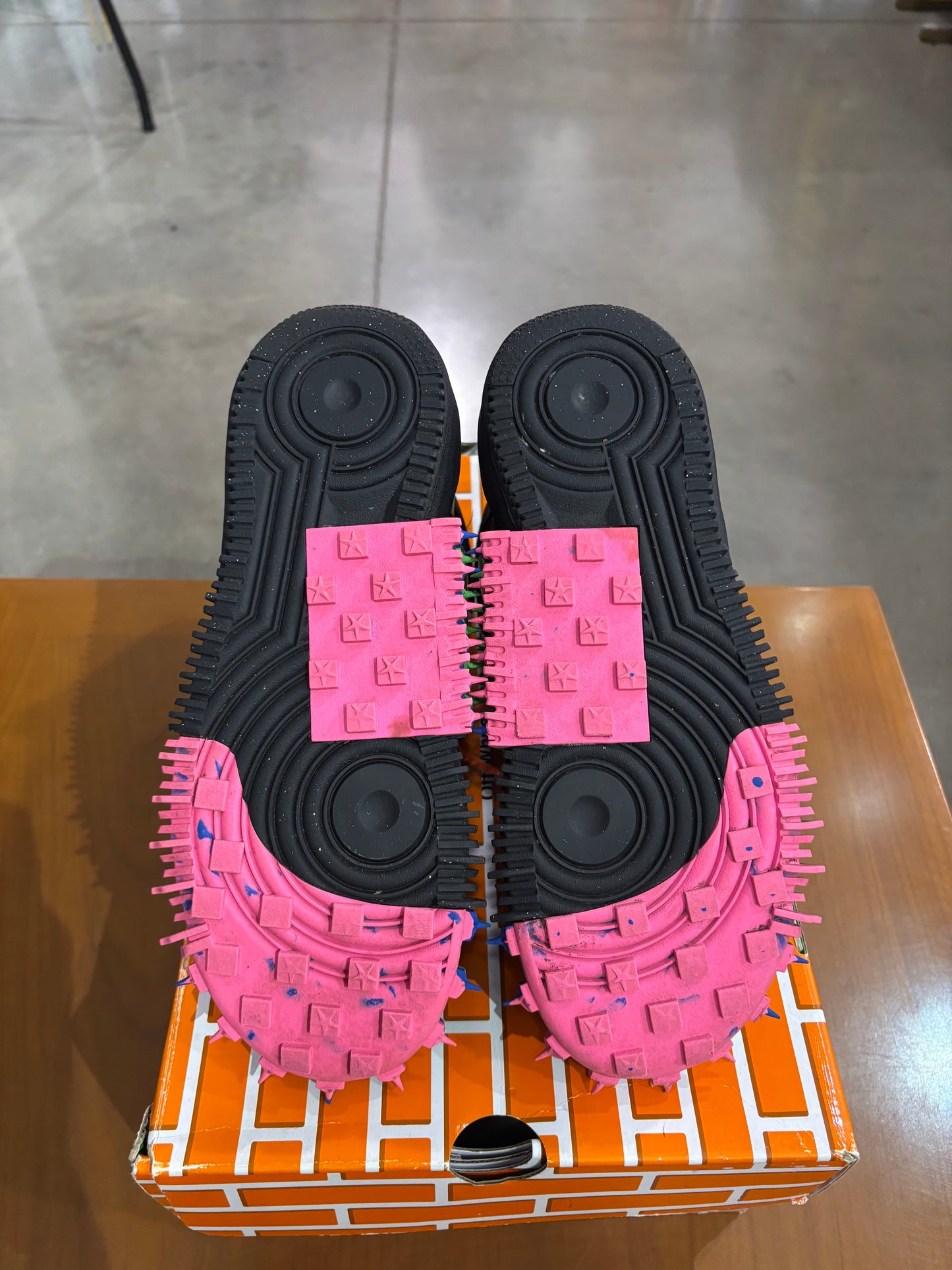Preowned Nike Air Force 1 Mid Off-White Black