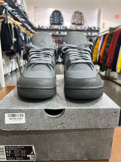 Preowned Jordan 4 SE Paris Olympics Wet Cement
