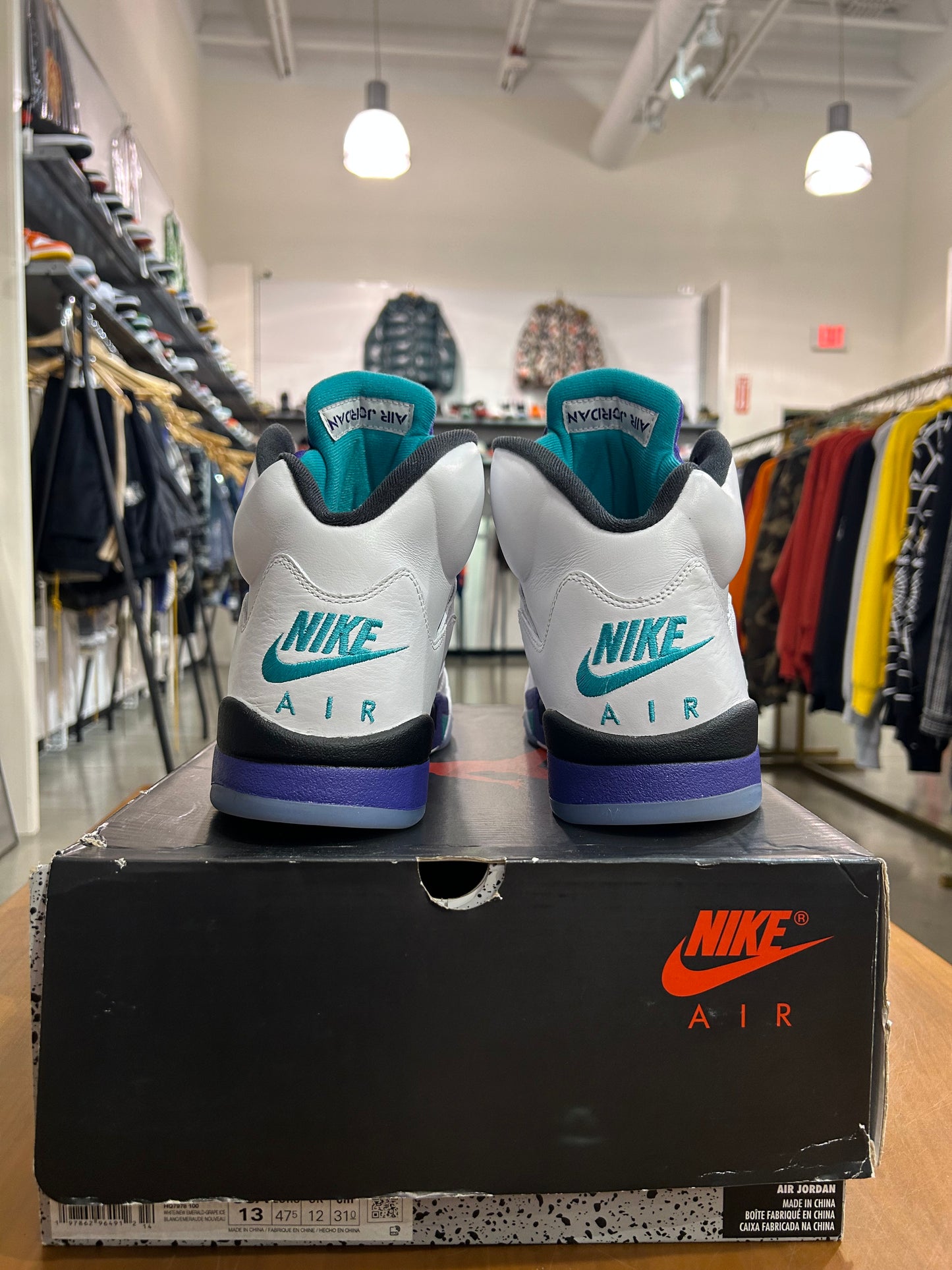 Preowned Air Jordan 5 Grape