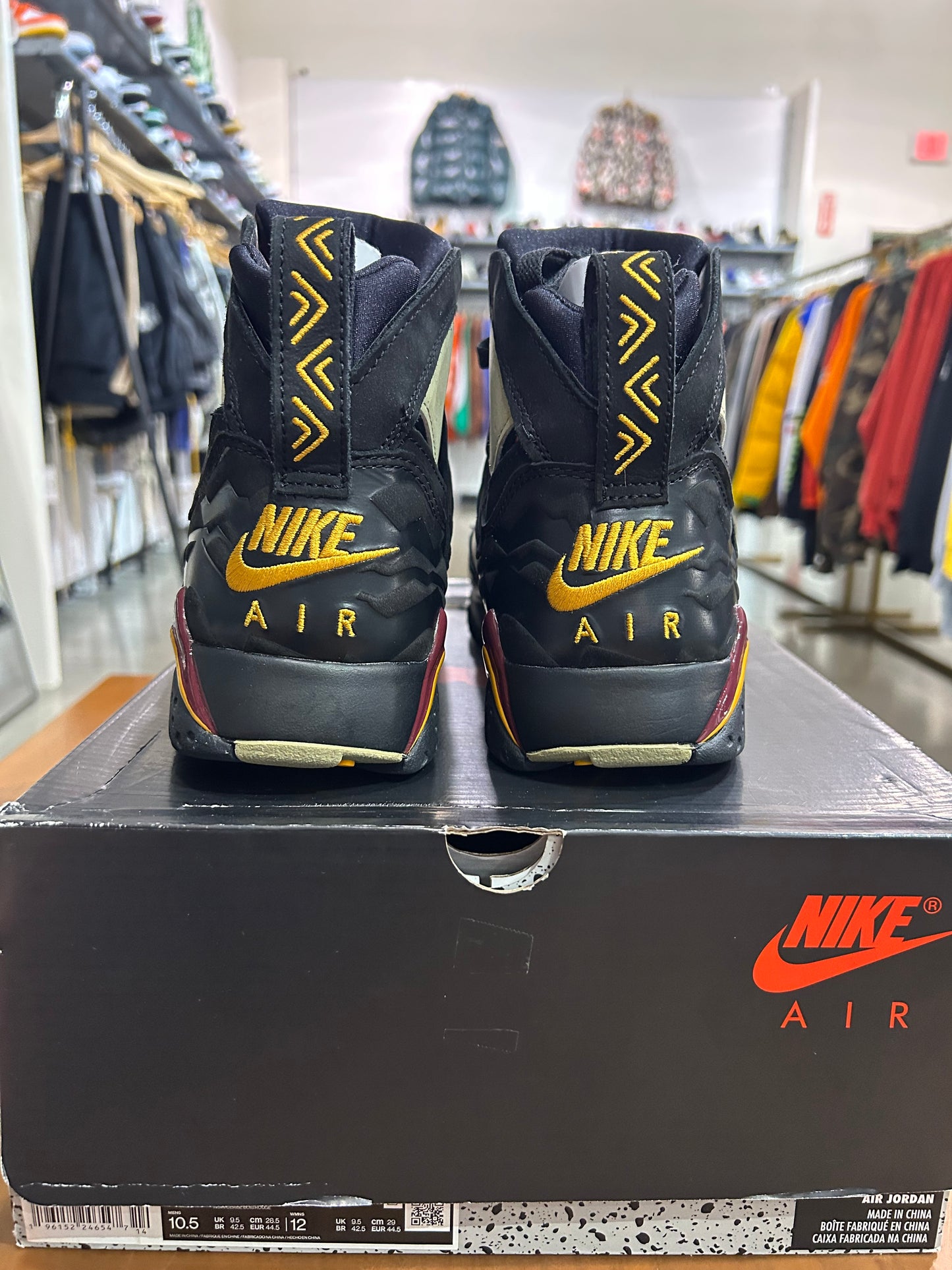 Preowned Air Jordan 7 Black Olive