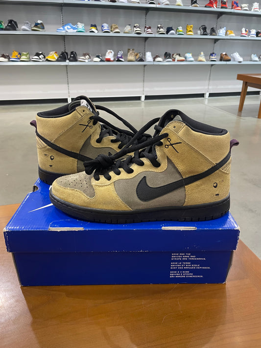 Preowned Nike SB Dunk High Chrome Ball