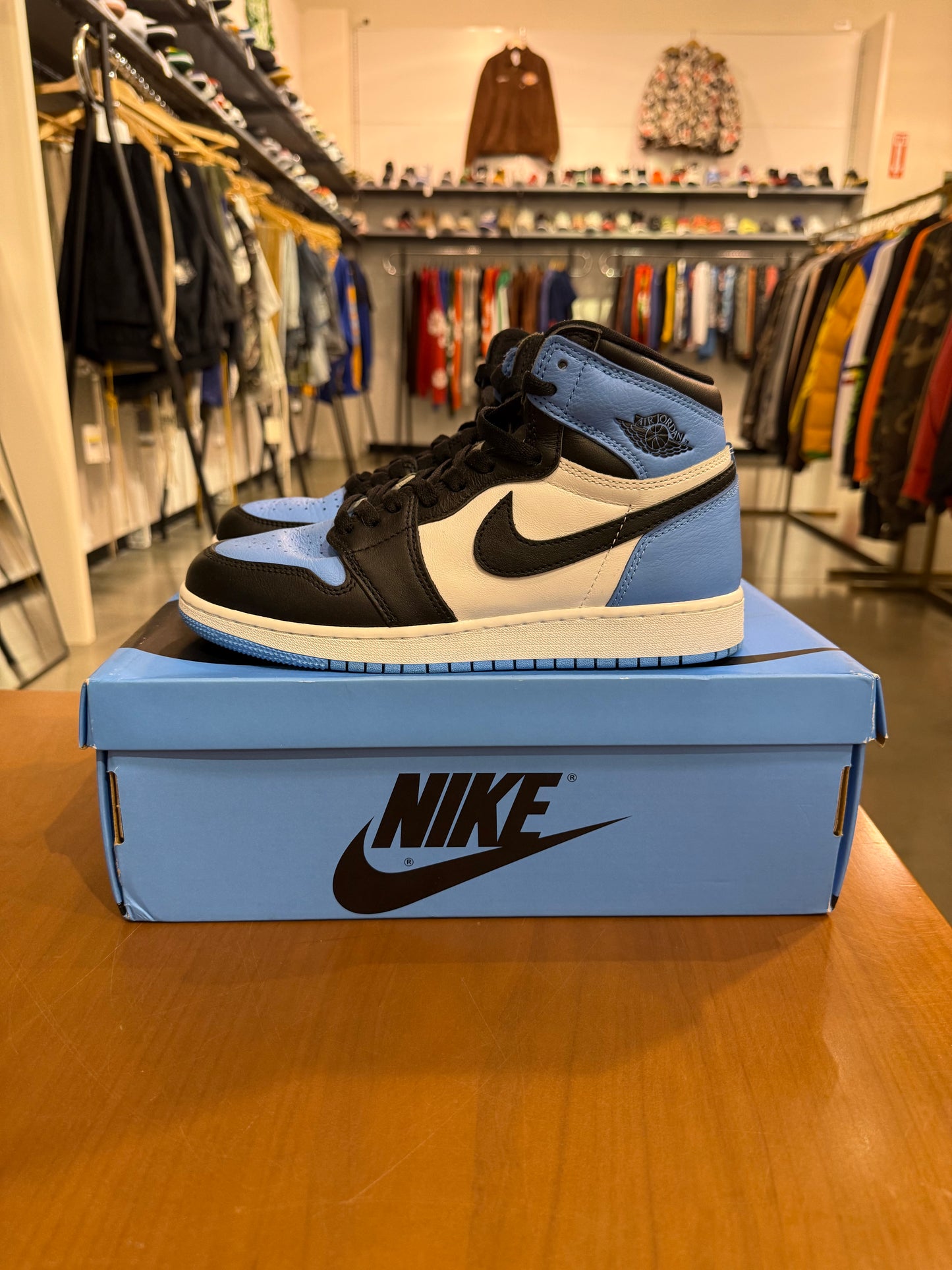 Preowned Air Jordan 1 UNC Toe