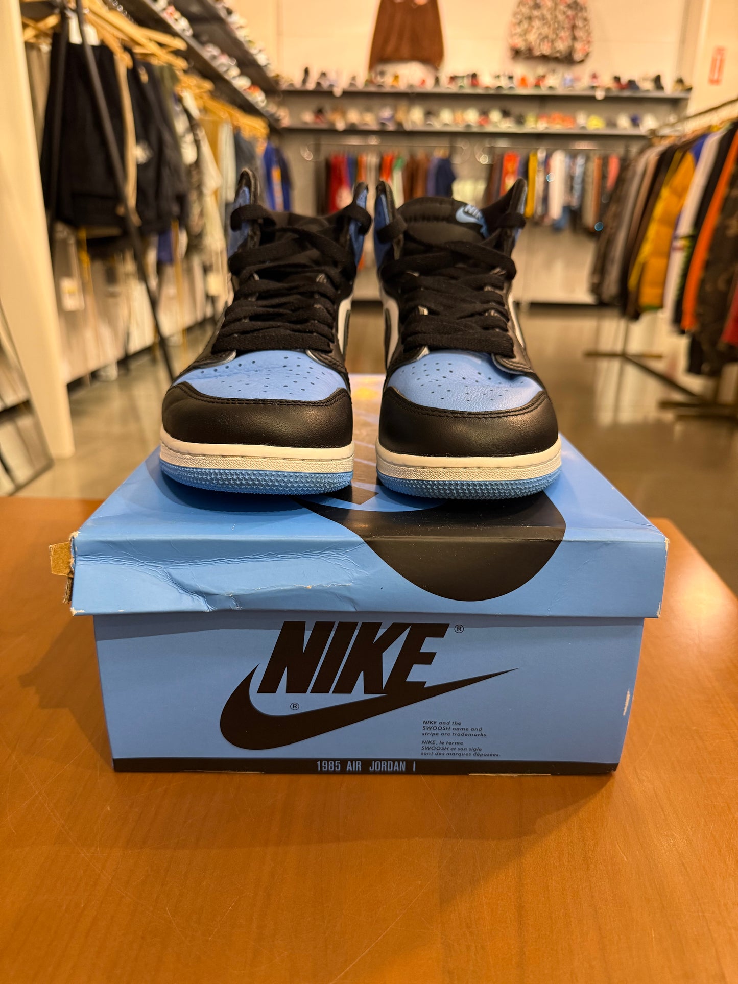 Preowned Air Jordan 1 UNC Toe