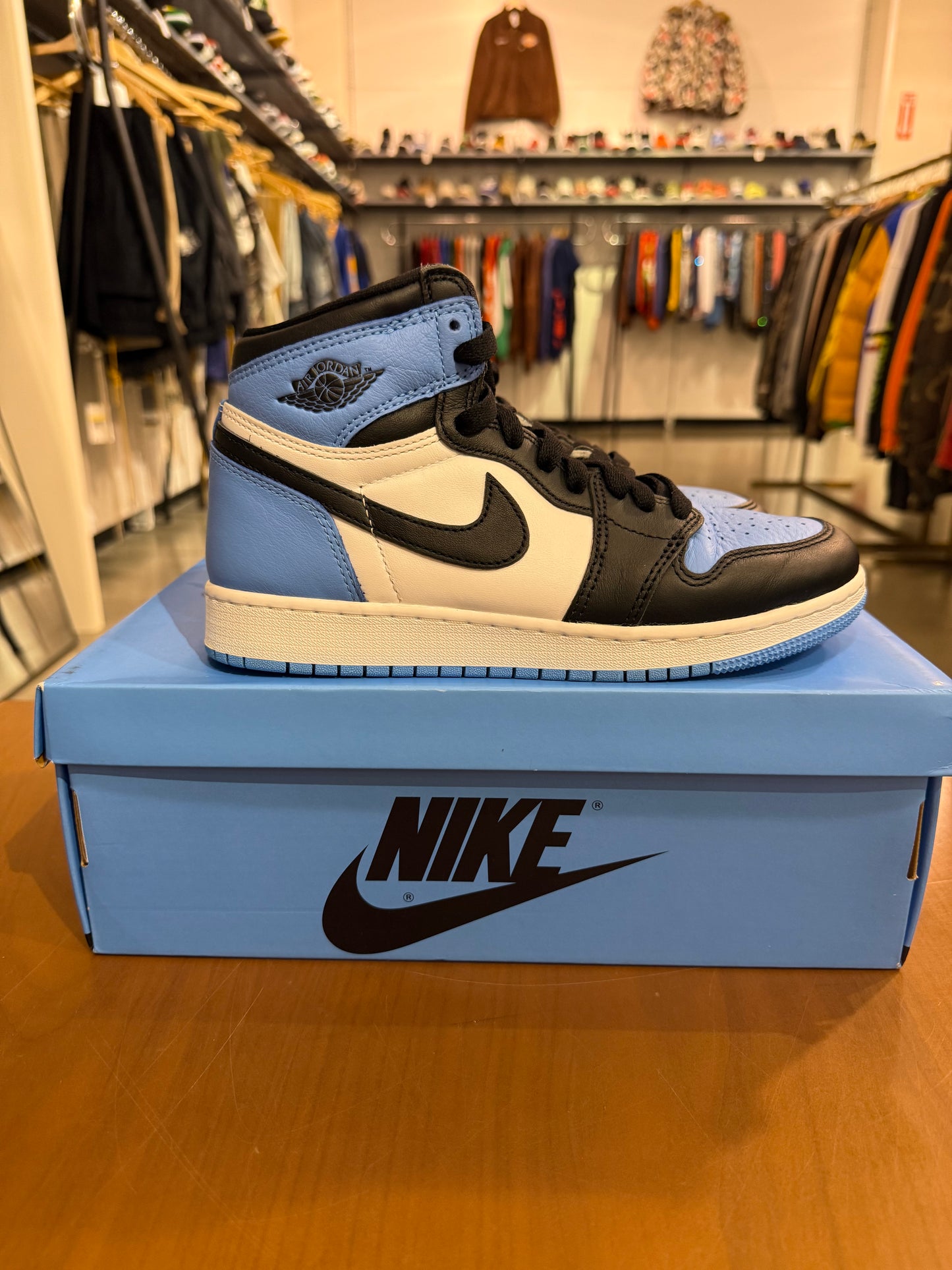 Preowned Air Jordan 1 UNC Toe