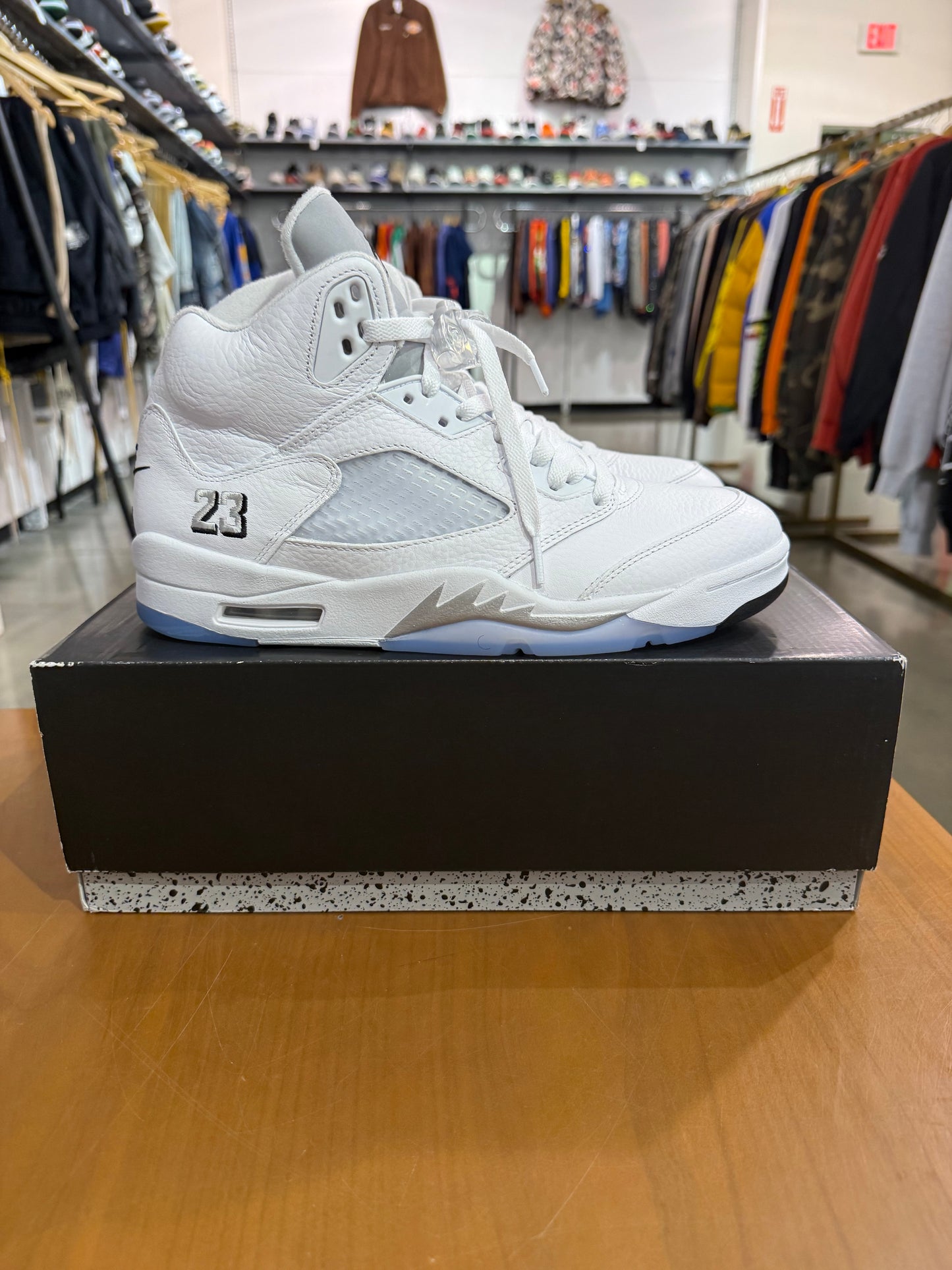 Air Jordan 5 White Metallic
