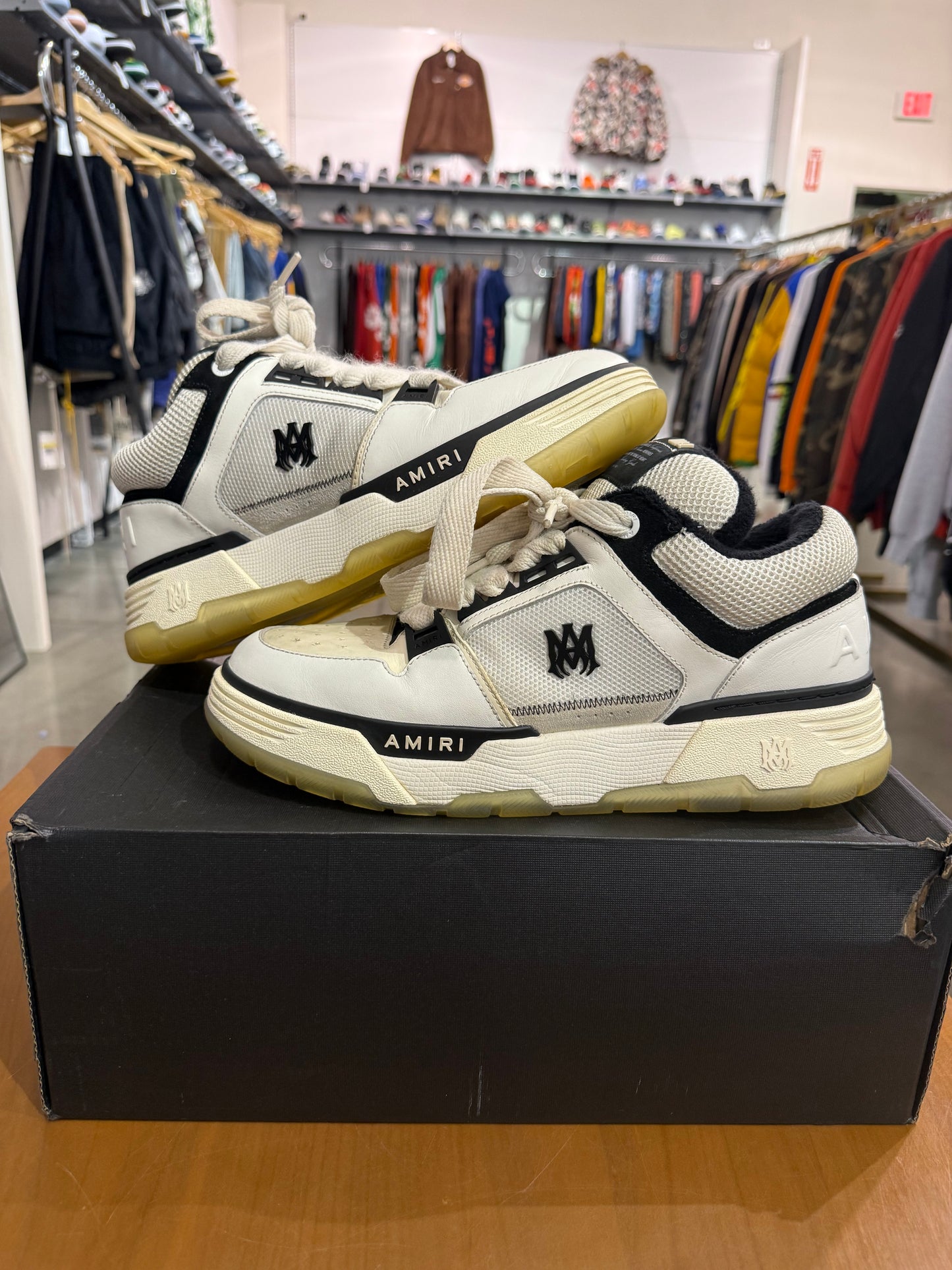 Preowned Amiri MA-1 Low Black White