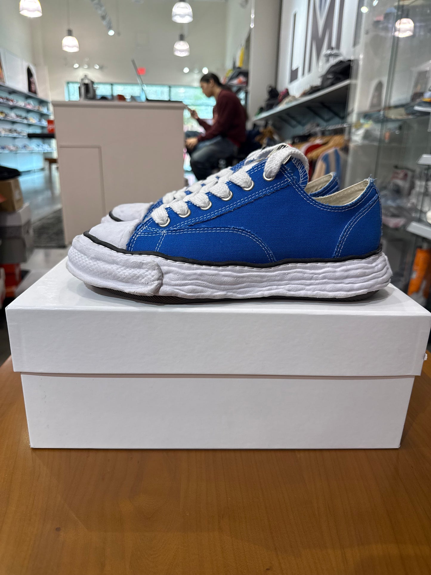 Preowned Maison Mihara Blue Canvas