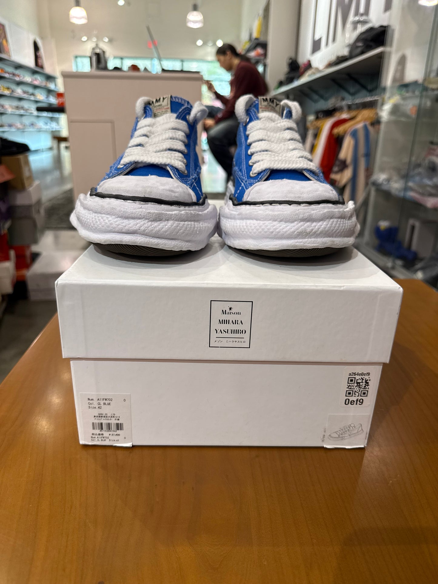 Preowned Maison Mihara Blue Canvas