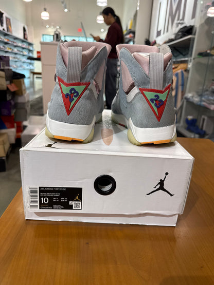 Preowned Air Jordan 7 Hare Neutral Grey