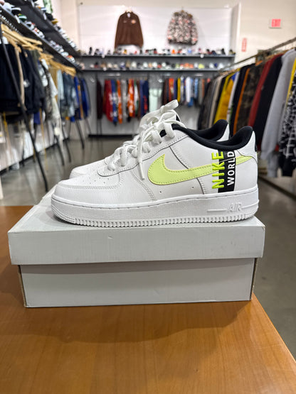 Preowned Nike Air Force 1 Low Worldwide White Barley Volt