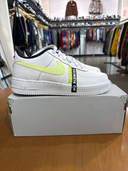 Preowned Nike Air Force 1 Low Worldwide White Barley Volt