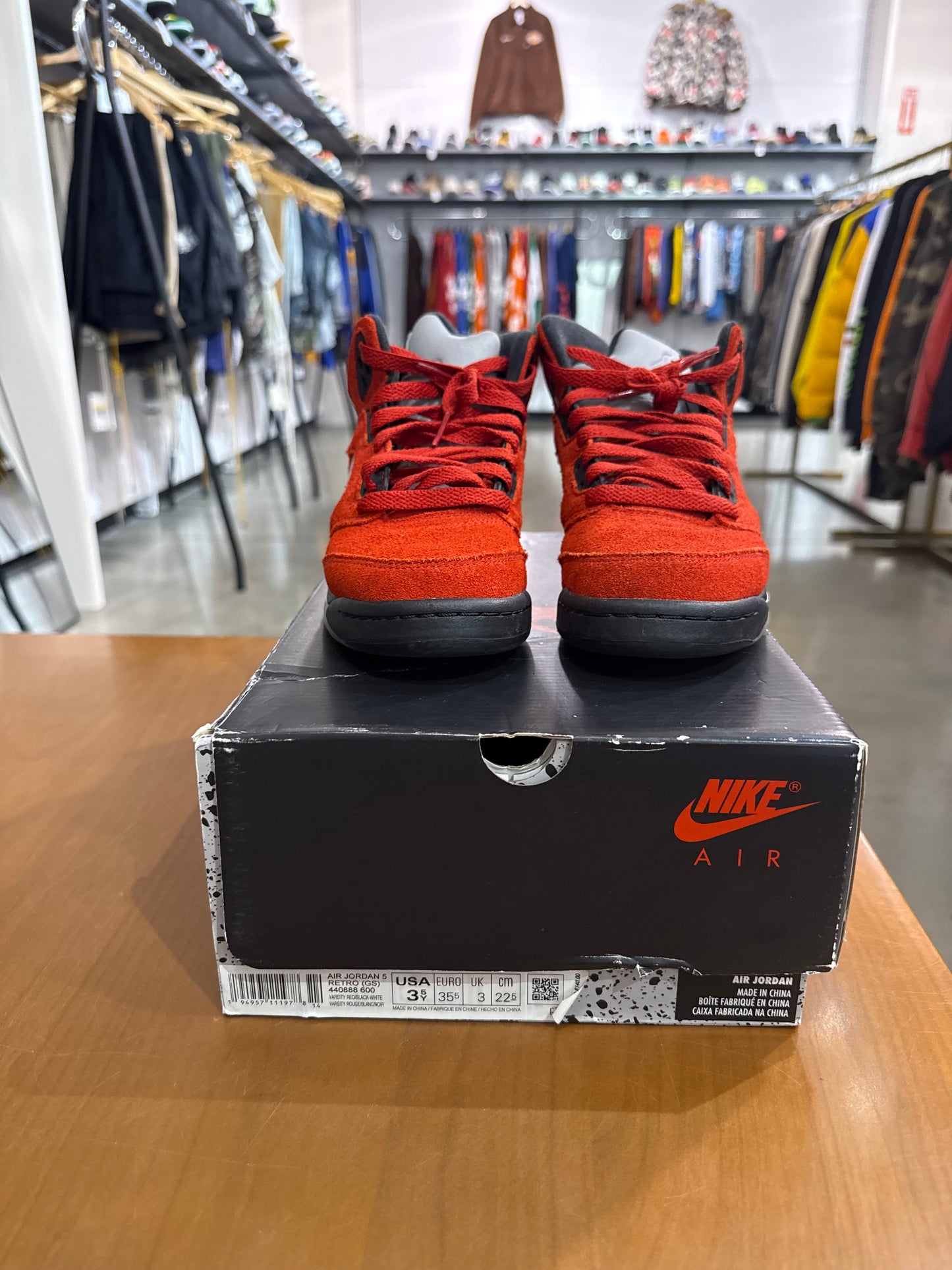 Preowned Air Jordan 5 Raging Bull(No Lacelocks)