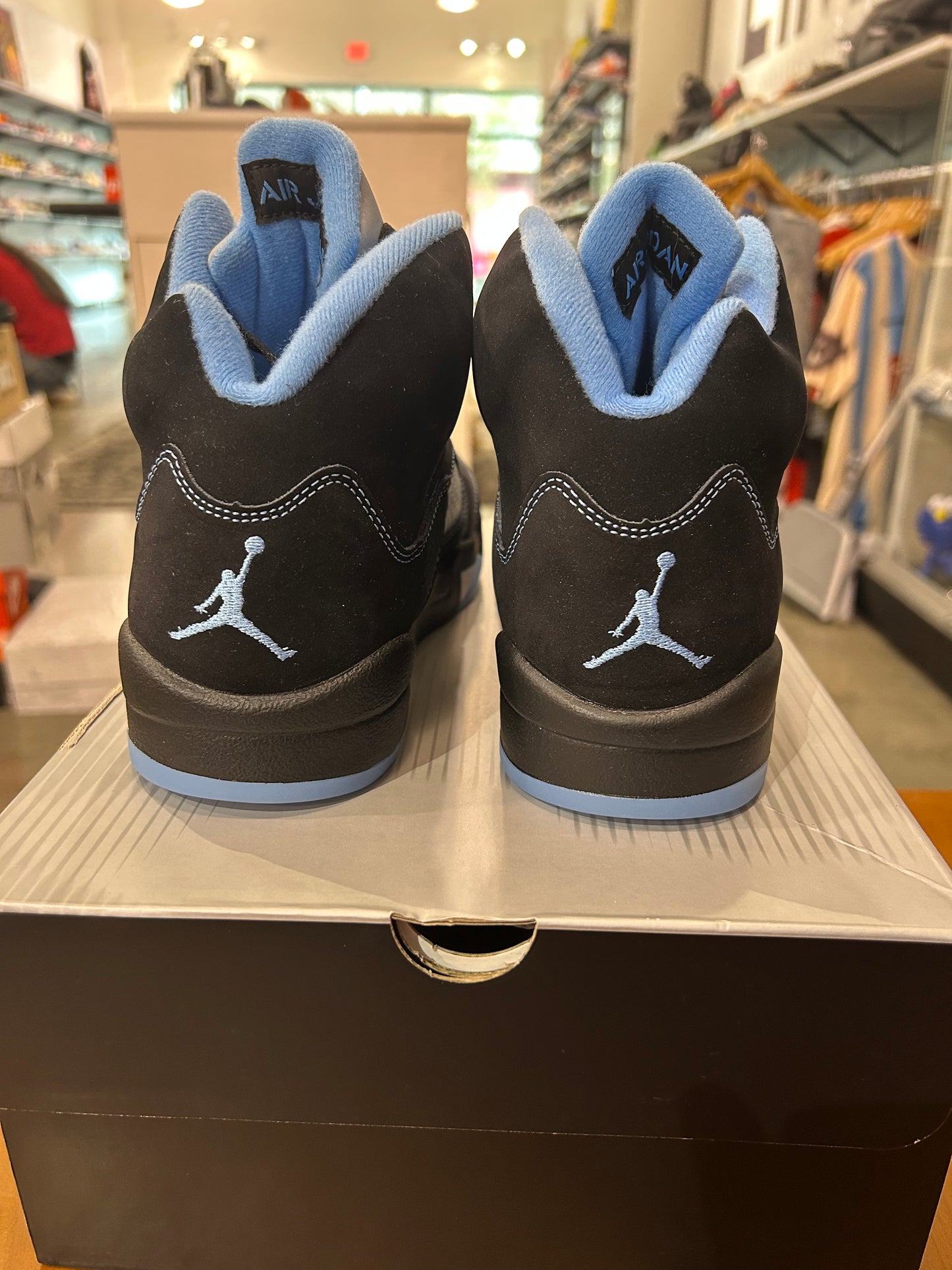 Air Jordan 5 Black University Blue