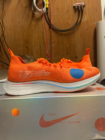 Preowned Nike Zoom Fly Mercurial Off White Orange