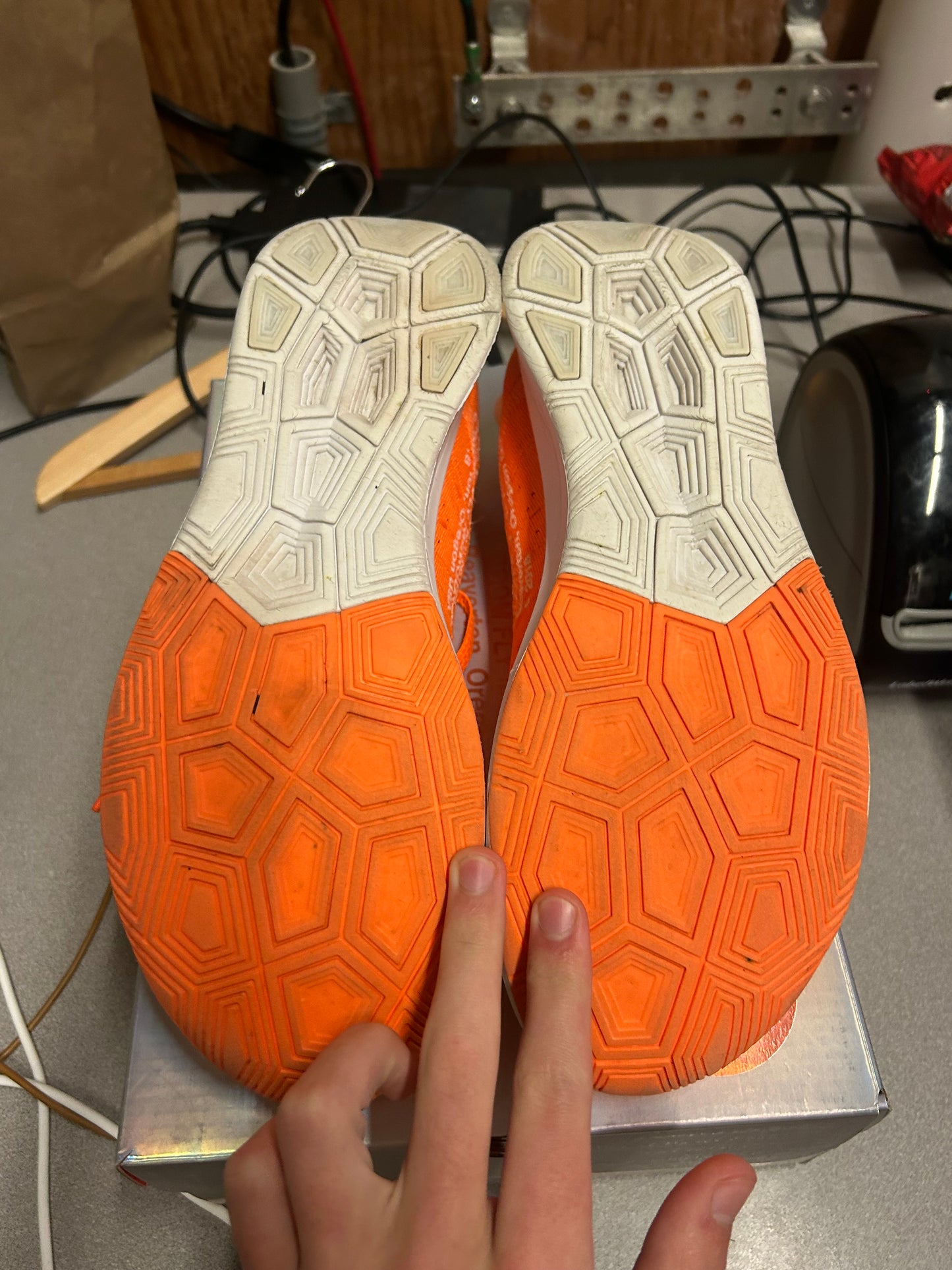 Preowned Nike Zoom Fly Mercurial Off White Orange