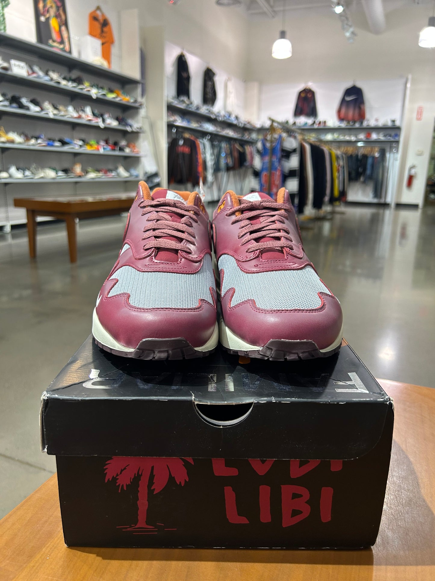 Nike Air Max 1 Patta Waves Rush Maroon With Bracelet