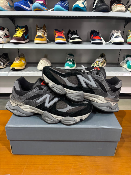 Preowned new balance 9060 Black Castlerock Grey