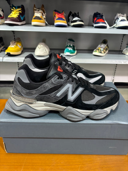 Preowned new balance 9060 Black Castlerock Grey