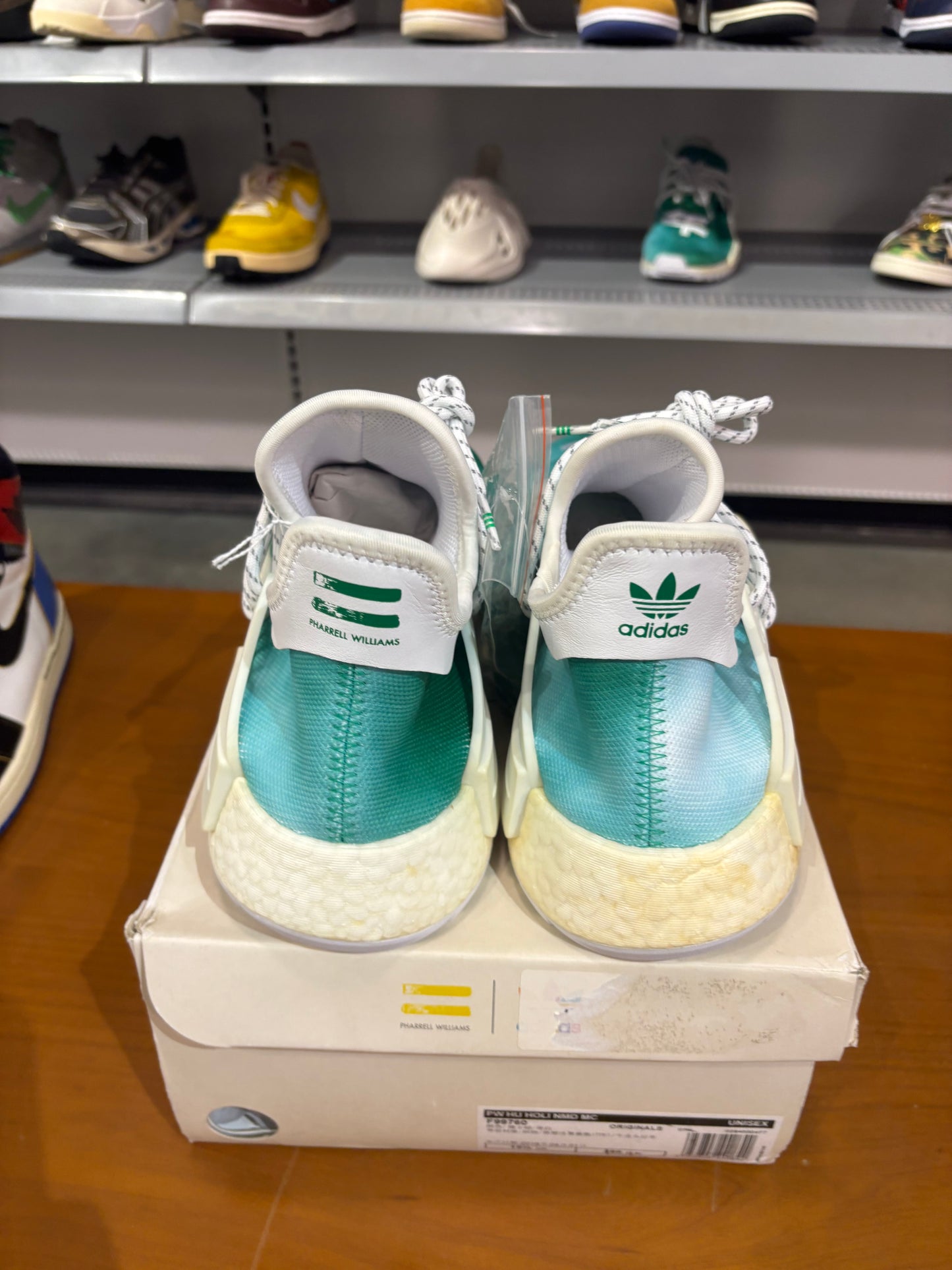 Preowned Adidas Pharrell NMD HU China Pack Youth Green