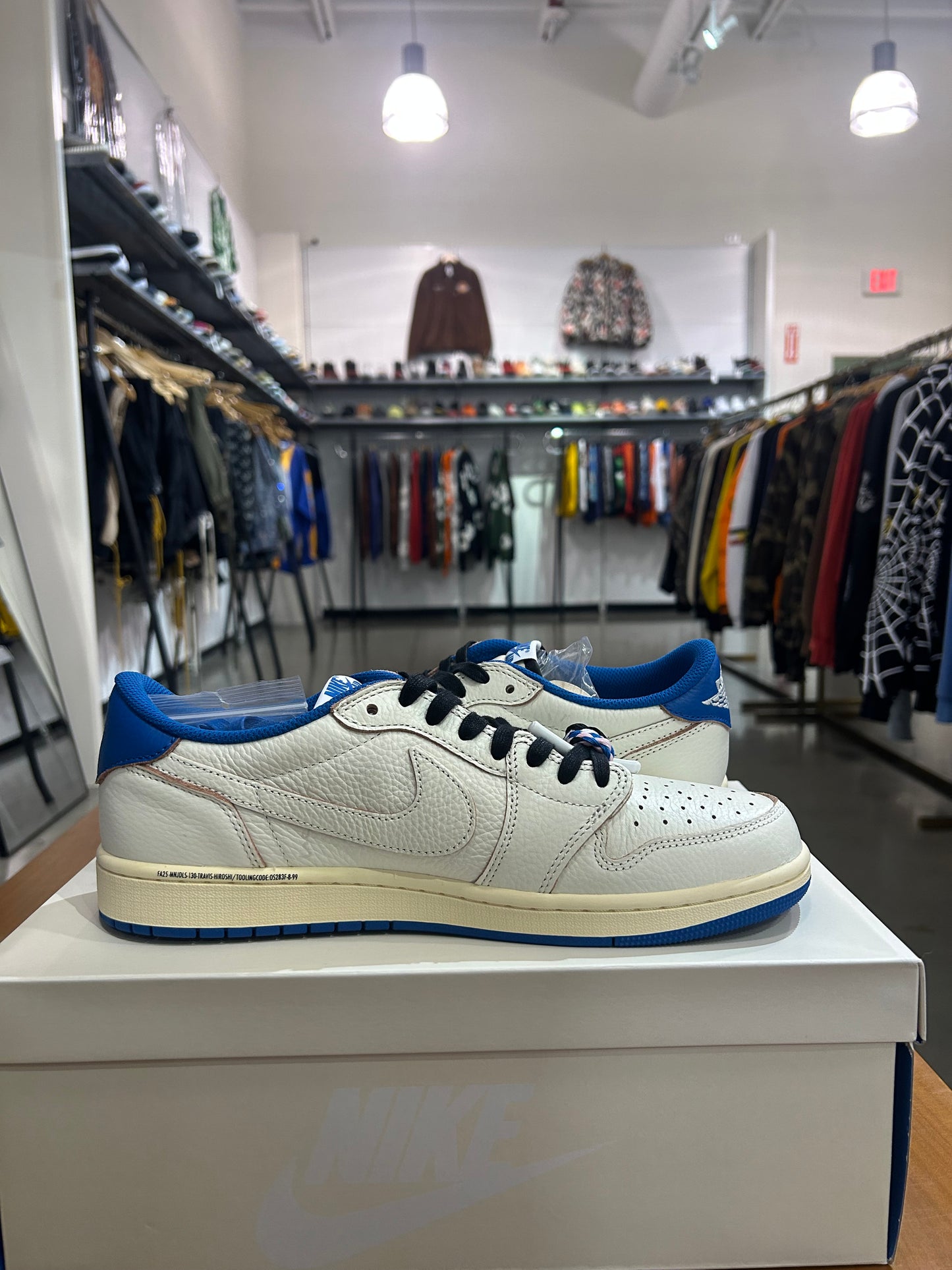Air Jordan 1 Low Travis Scott Fragment Military Blue